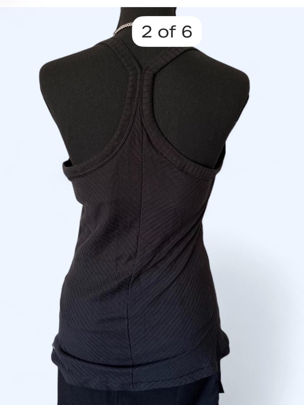 Nike Black Tank Top with Gray Geometric Print - Picture 2 of 5
